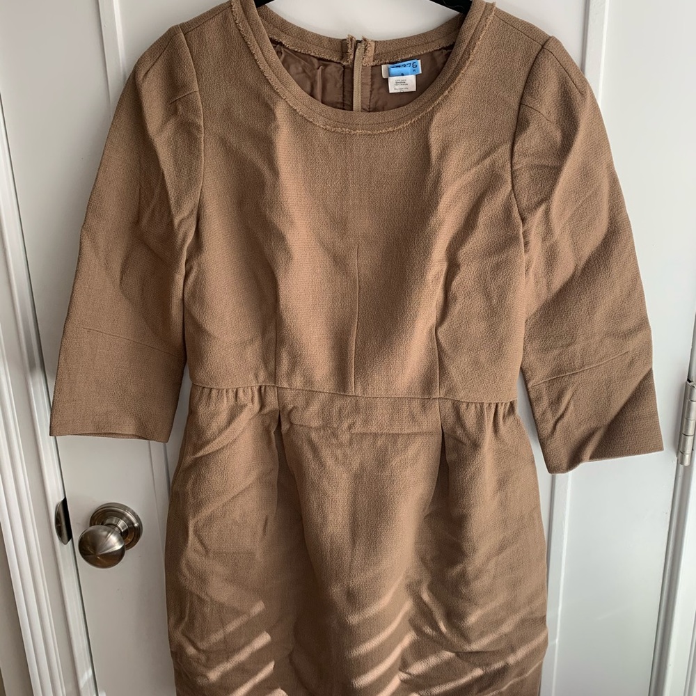 Brown structured Jcrew dress